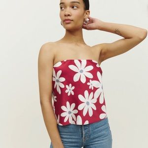 Reformation silk tube top